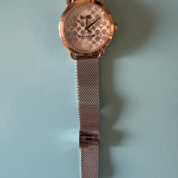 Coach Rose Gold Women’s Watch with Silver Mesh Band - Picture 3 of 7